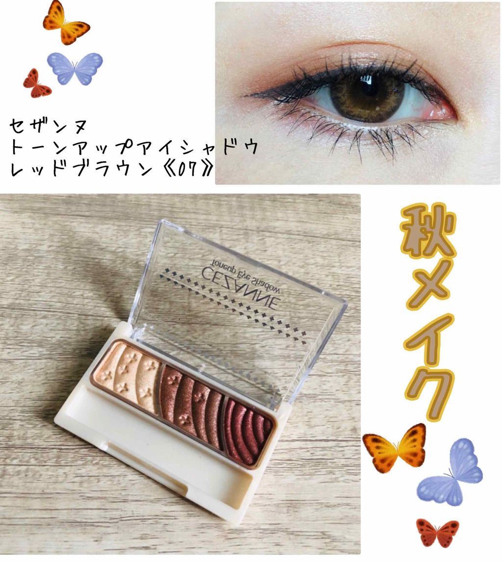 トーンアップアイシャドウ/CEZANNE/アイシャドウパレットを使ったクチコミ(1枚目)