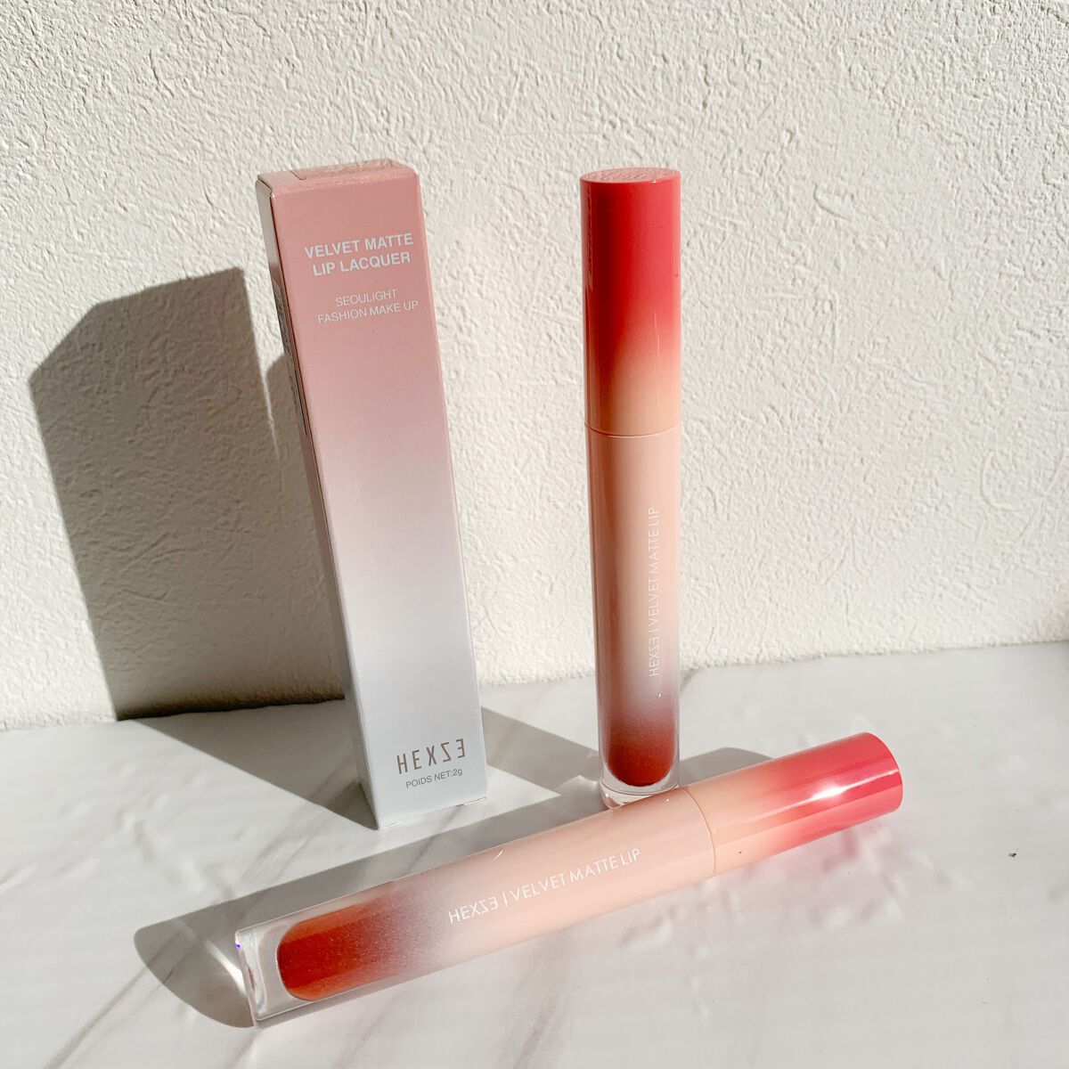 HEXZEヴェルベットマットリップグロス/HEXZE（ヘックスゼ）/リップグロスを使ったクチコミ（1枚目）