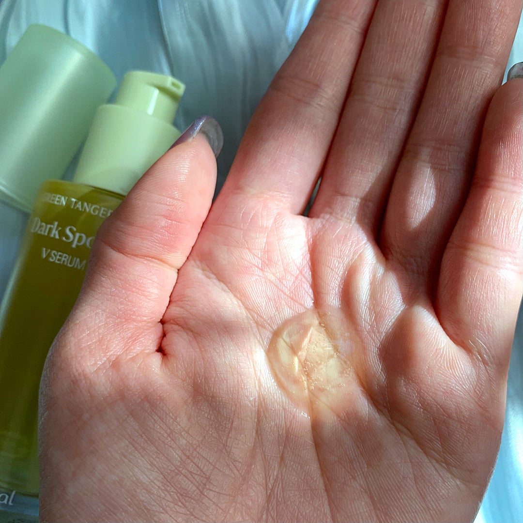 グリーンタンジェリン ビタC ダークスポットケアセラム/goodal/美容液を使ったクチコミ(4枚目)