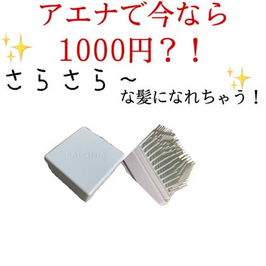 あんにょん！ひかりです〜
今回は1000円でサラサラ髪になれちゃう素敵なブラシを紹介します。
その名もSALONIAスクエアイオンブラシ！
サロニアって聞くとへアイロンが有名ですよね〜
🤔🤔けどブラシと