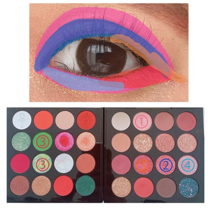 大英博物館 エジプトシリーズ アイシャドウパレット/ZEESEA/アイシャドウパレットを使ったクチコミ(4枚目)