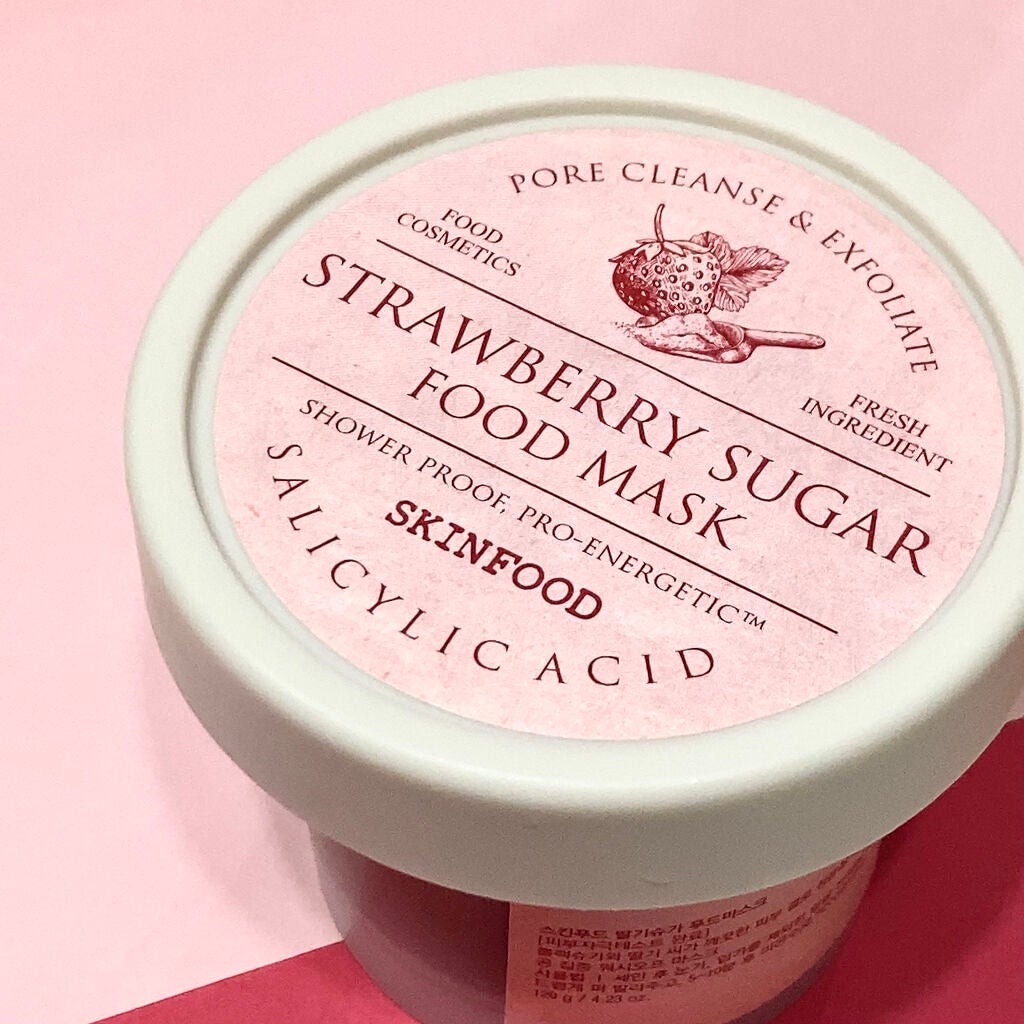 ストロベリーシュガー フードマスク/SKINFOOD/洗い流すパック・マスクを使ったクチコミ(3枚目)