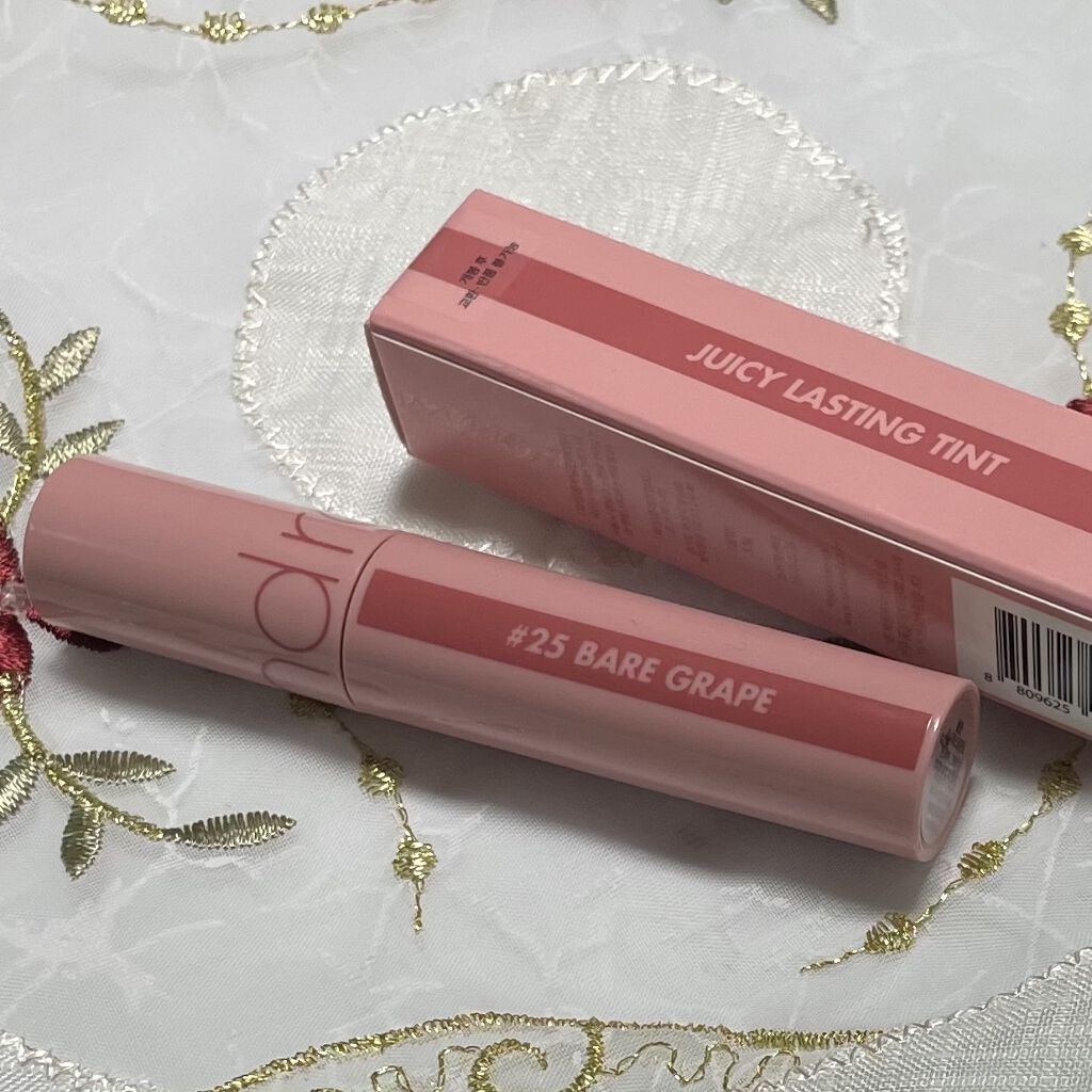 ジューシーラスティングティント/rom&nd/リップティントを使ったクチコミ（2枚目）