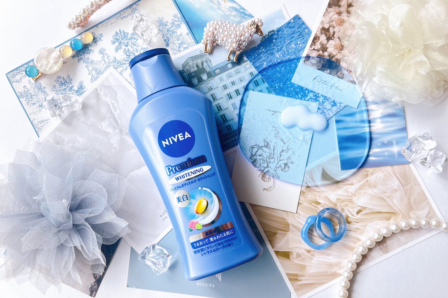 プレミアムボディミルク ホワイトニング【医薬部外品】 /ニベア/ボディミルクを使ったクチコミ(1枚目)