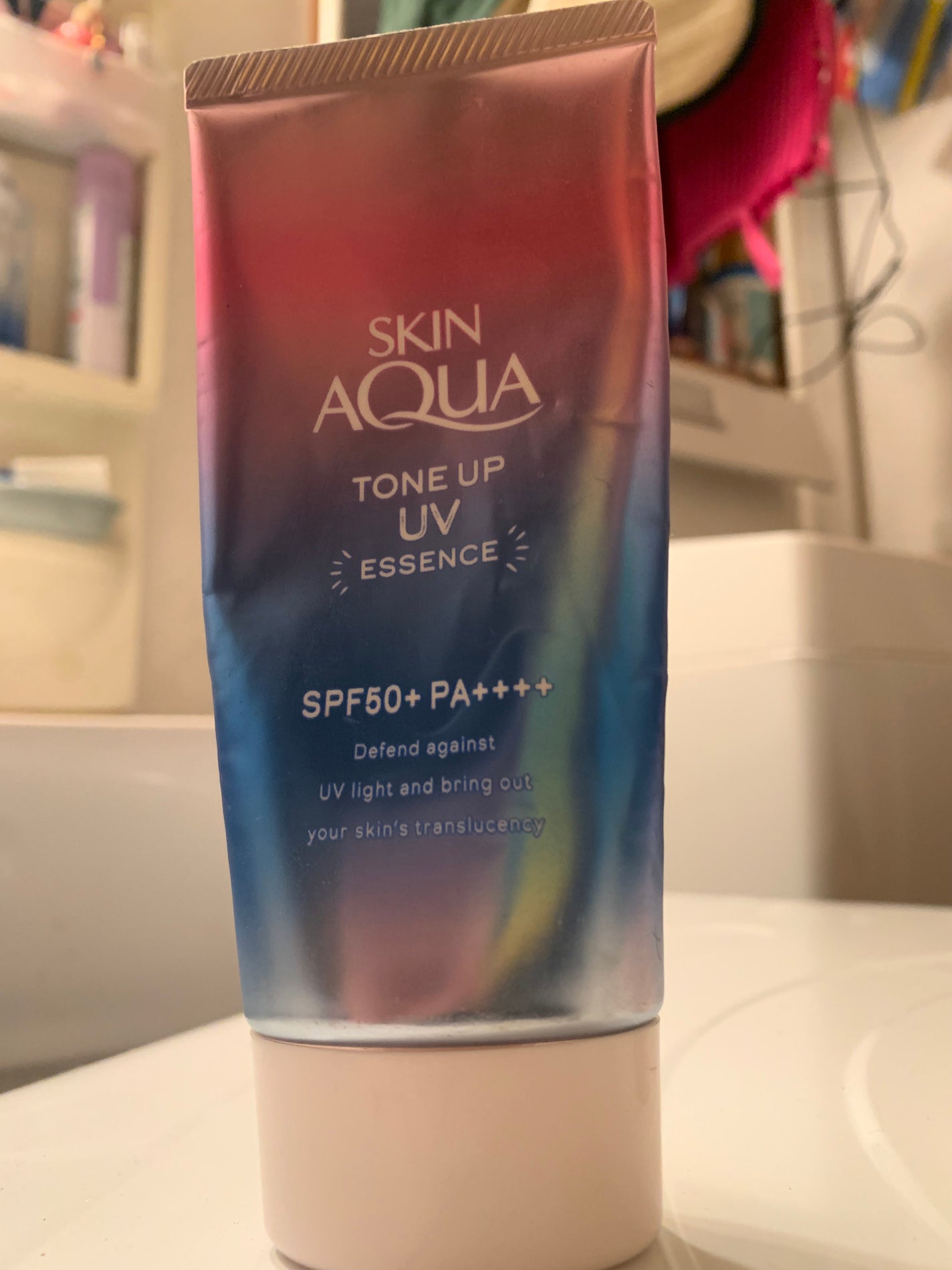 スキンアクア トーンアップUVエッセンス/スキンアクア/日焼け止めクリームを使ったクチコミ(1枚目)