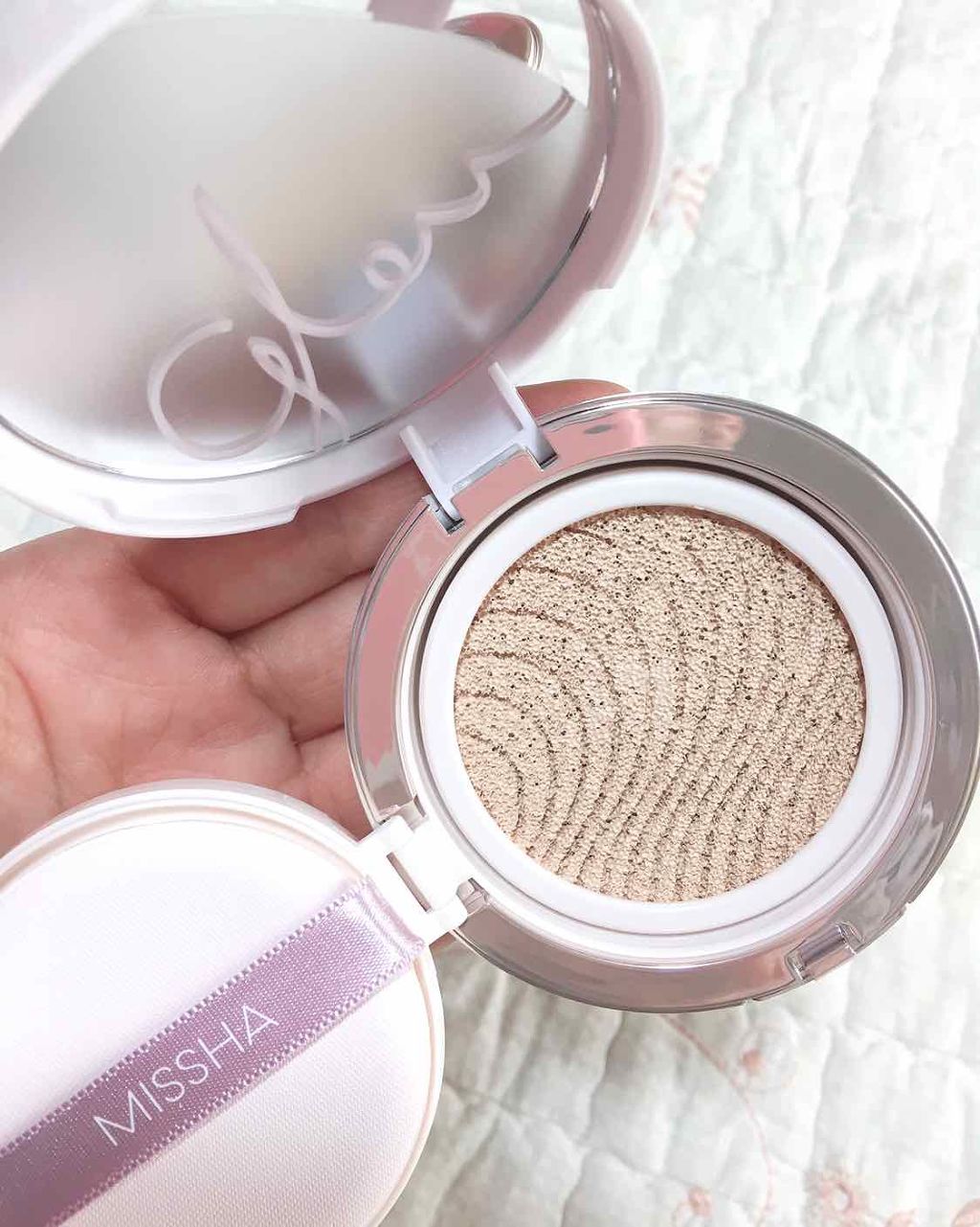 カバーグロウクッション/MISSHA/クッションファンデーションを使ったクチコミ（2枚目）