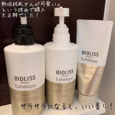 ボタニカル エステティーク インフュージング ヘアパック(スムース)/SSビオリス/洗い流すヘアトリートメントを使ったクチコミ（1枚目）