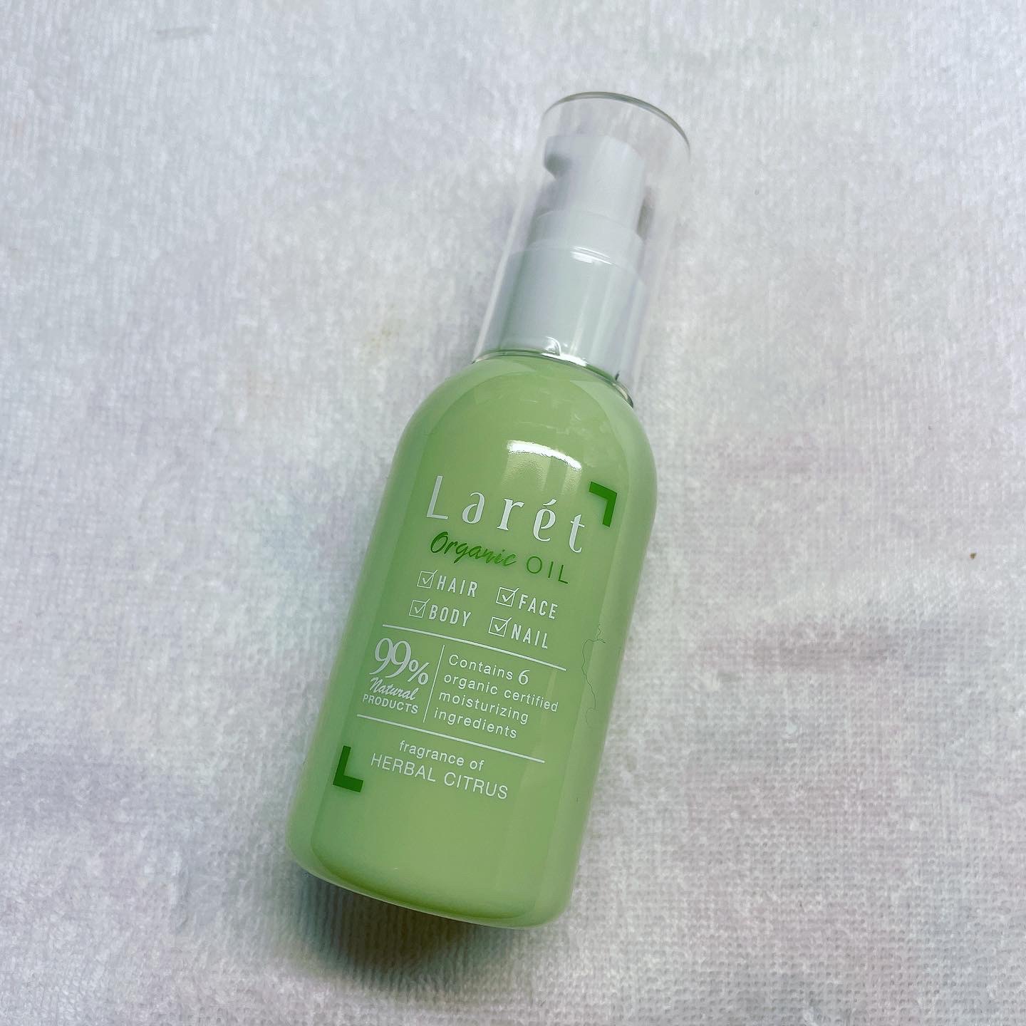 オーガニックオイル/Laret/ヘアオイルを使ったクチコミ（1枚目）