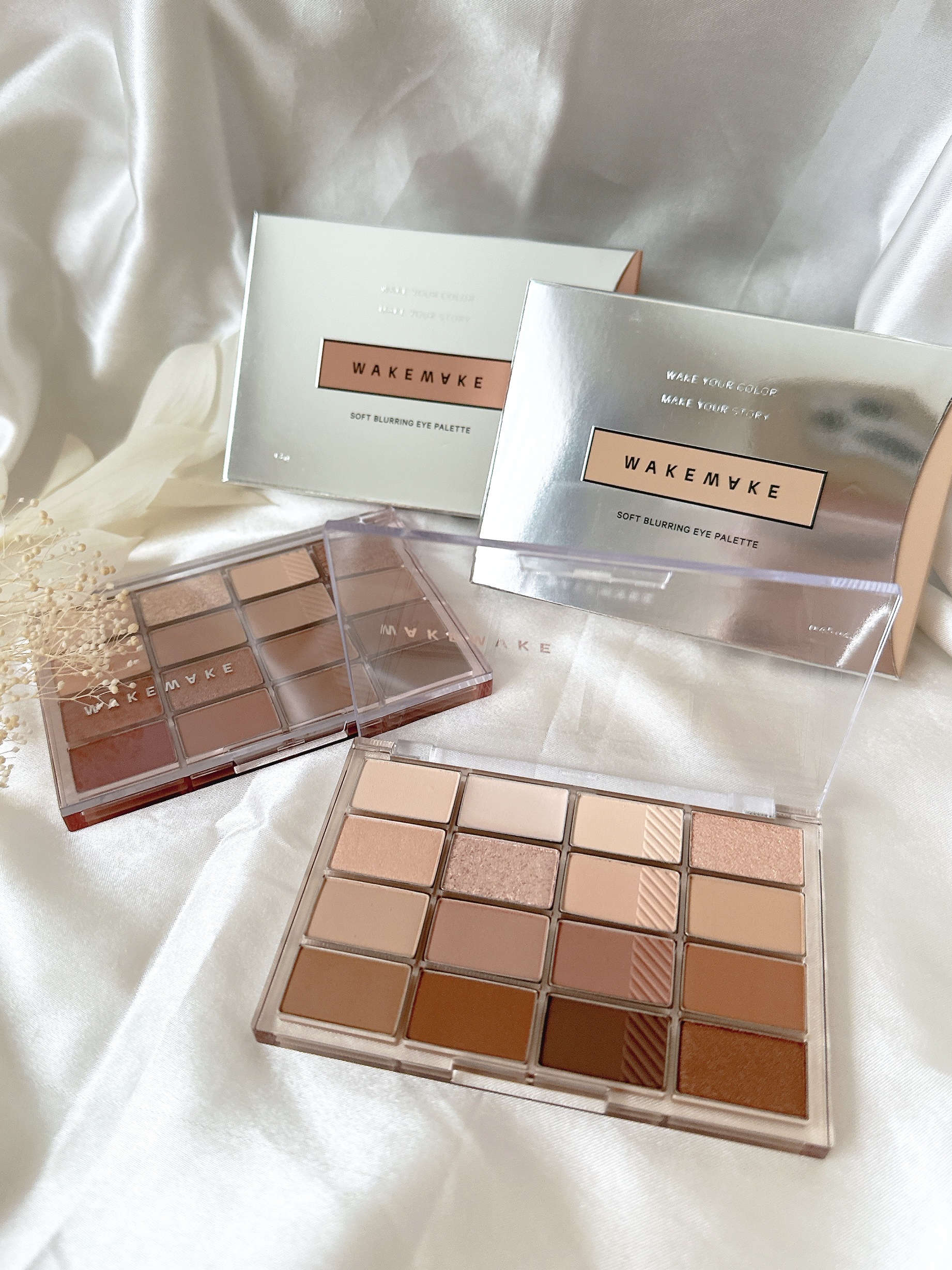 ソフトブラーリングアイパレット/wakemake/アイシャドウパレットを使ったクチコミ（2枚目）