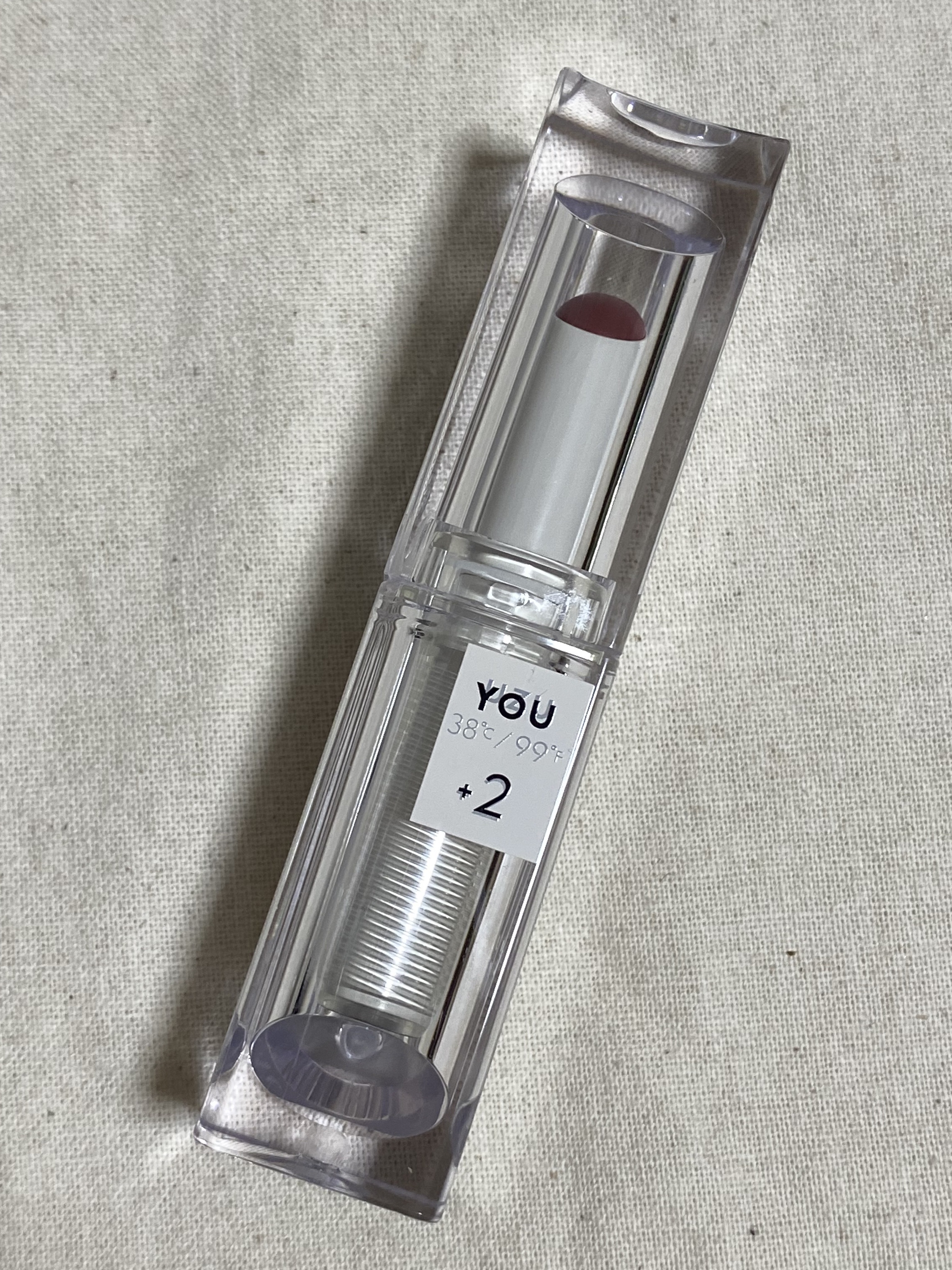 38℃/99℉ LIPSTICK  ＜YOU＞ +2　SMOKY-RED/UZU BY FLOWFUSHI/口紅を使ったクチコミ（1枚目）