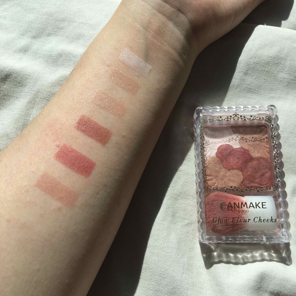 グロウフルールチークス/キャンメイク/パウダーチークを使ったクチコミ(3枚目)