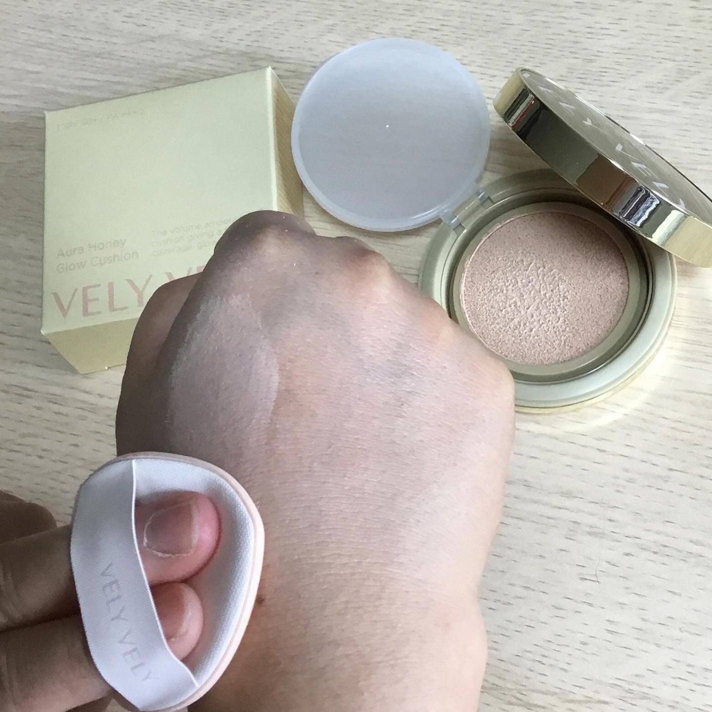 はちみつツヤ肌クッションファンデ/VELY VELY/クッションファンデーションを使ったクチコミ(8枚目)