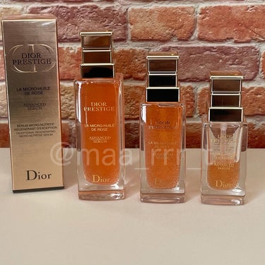 .
▶︎
Dior
プレステージ マイクロ ユイル ド ローズ セラム 
(プレ美容液)
75ml
税込50,600円

このプレ美容液使いだしてから
お肌の調子が良すぎて
ハリが出るとともに
フェイス