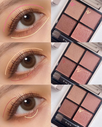 RMK シンクロマティック アイシャドウパレット/RMK/アイシャドウパレットを使ったクチコミ(4枚目)