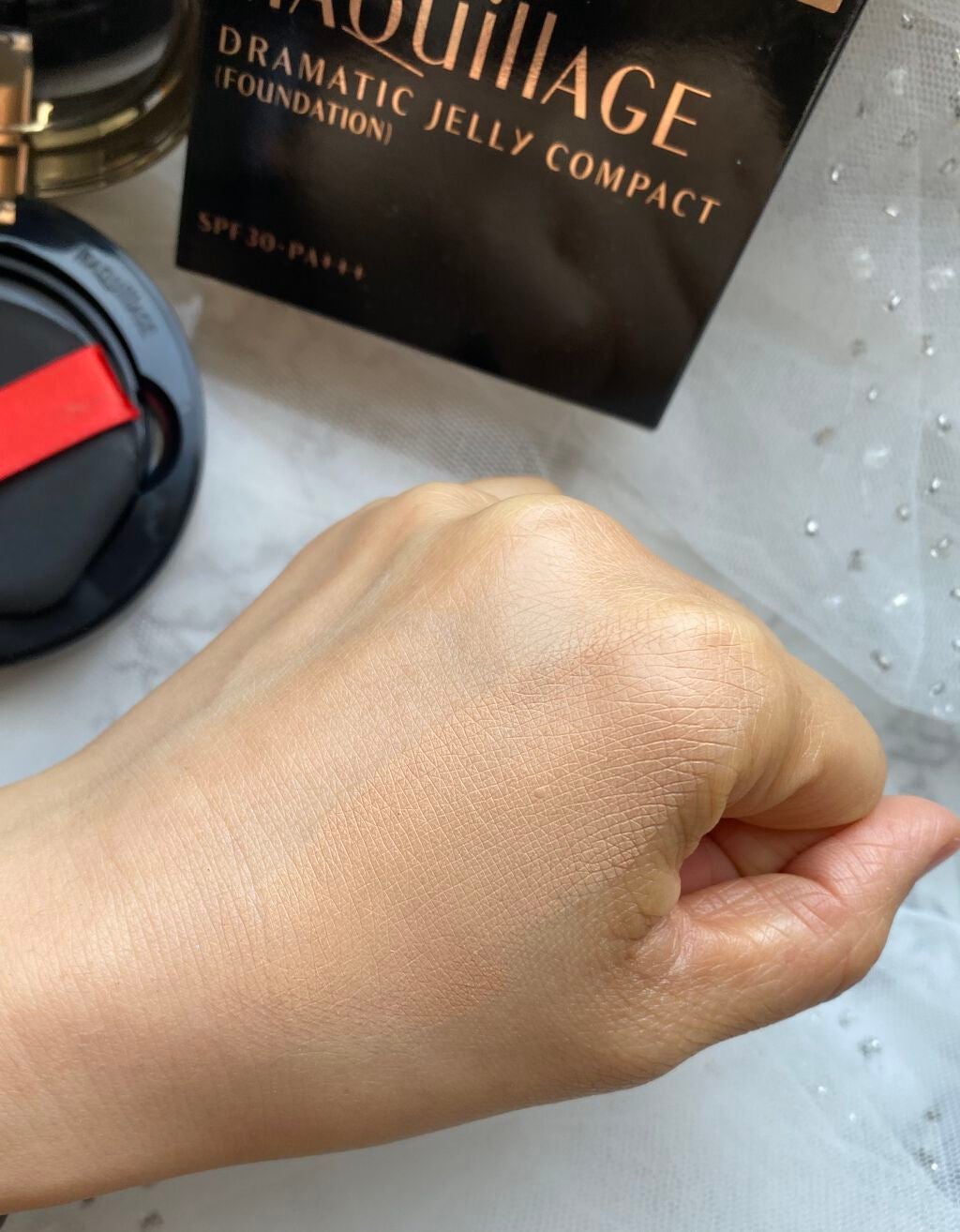 ドラマティックジェリーコンパクト/マキアージュ/クッションファンデーションを使ったクチコミ(4枚目)