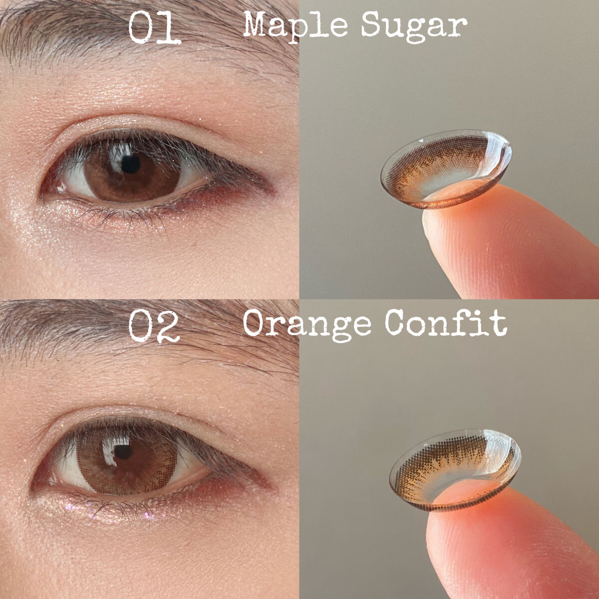 メルシェ ワンデー メープルシュガー/AngelColor/ワンデー（１DAY）カラコンを使ったクチコミ（2枚目）