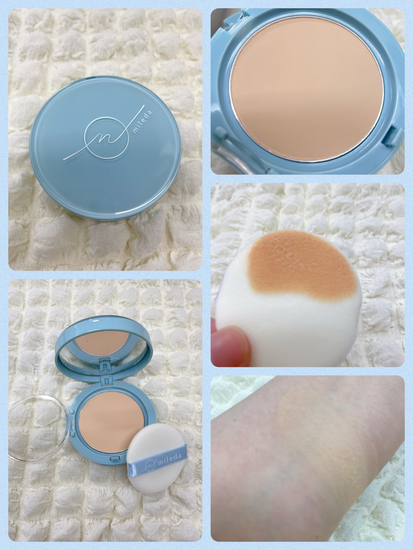 スムースフィットファンデーション/mileda/パウダーファンデーションを使ったクチコミ（2枚目）
