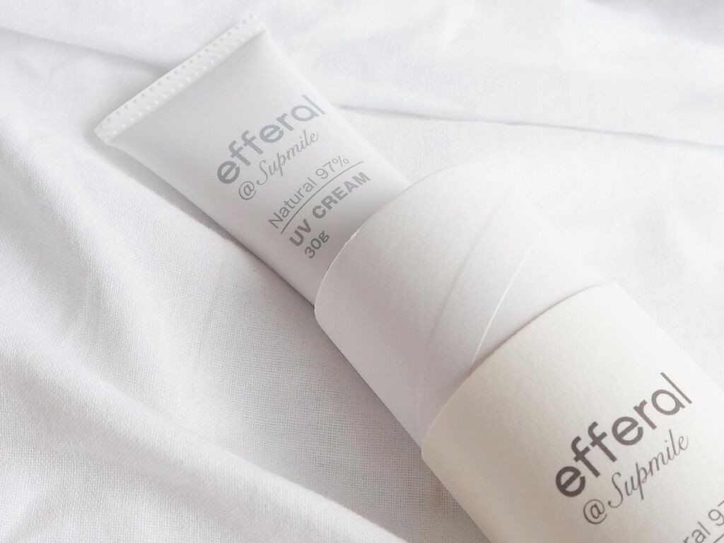 ナチュラルUVケアクリーム/efferal/日焼け止めクリームを使ったクチコミ（1枚目）