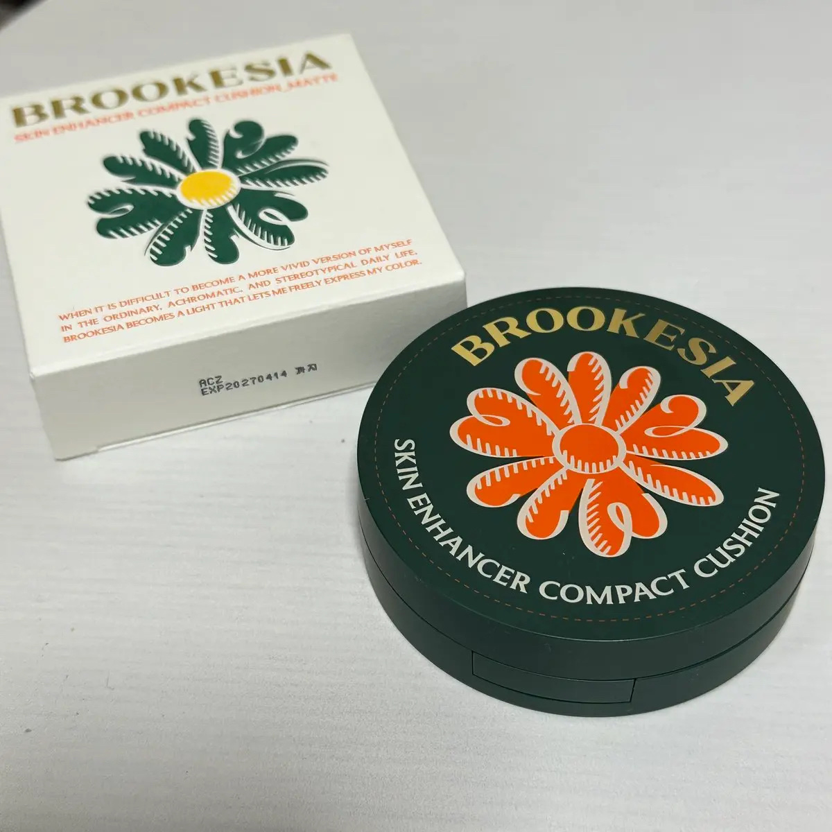 スキンエンハンサー コンパクト クッション (マット)/BROOKESIA/クッションファンデーションを使ったクチコミ（2枚目）