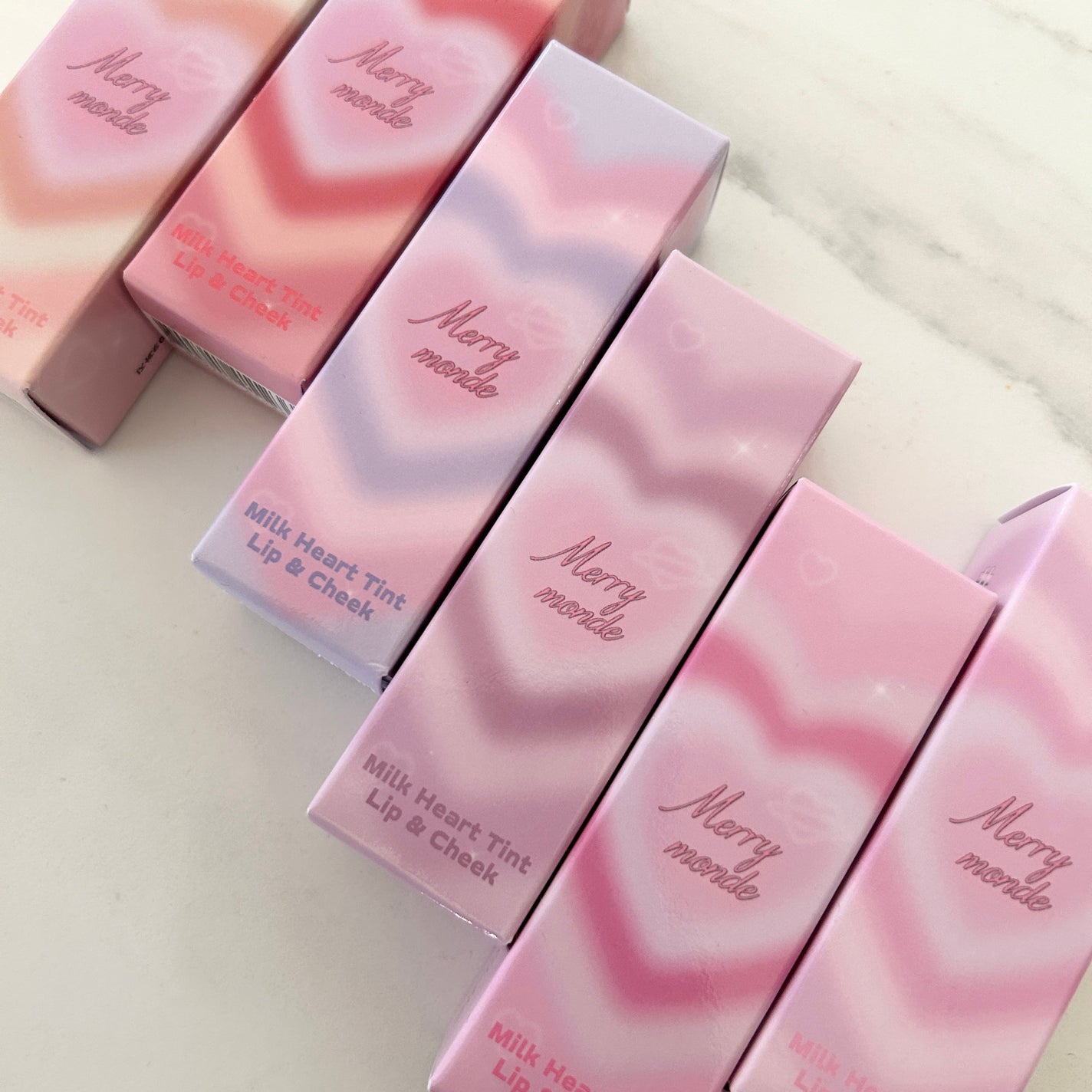ミルクハートティントリップアンドチーク/Merrymonde/リップティントを使ったクチコミ(10枚目)