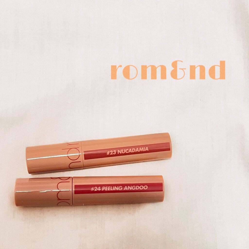 ジューシーラスティングティント/rom&nd/リップティントを使ったクチコミ（1枚目）