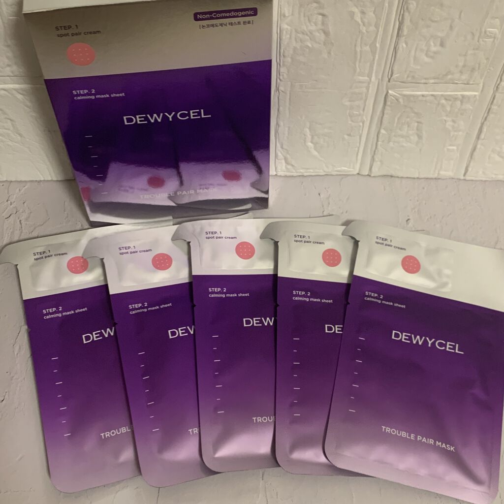 トラブルペアーマスク/DEWYCEL/シートマスク・パックを使ったクチコミ（1枚目）