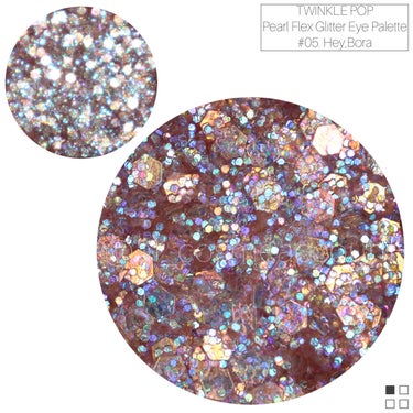 TWINKLE POP Pearl Flex Glitter Eye Palette/CLIO/アイシャドウパレットを使ったクチコミ（2枚目）