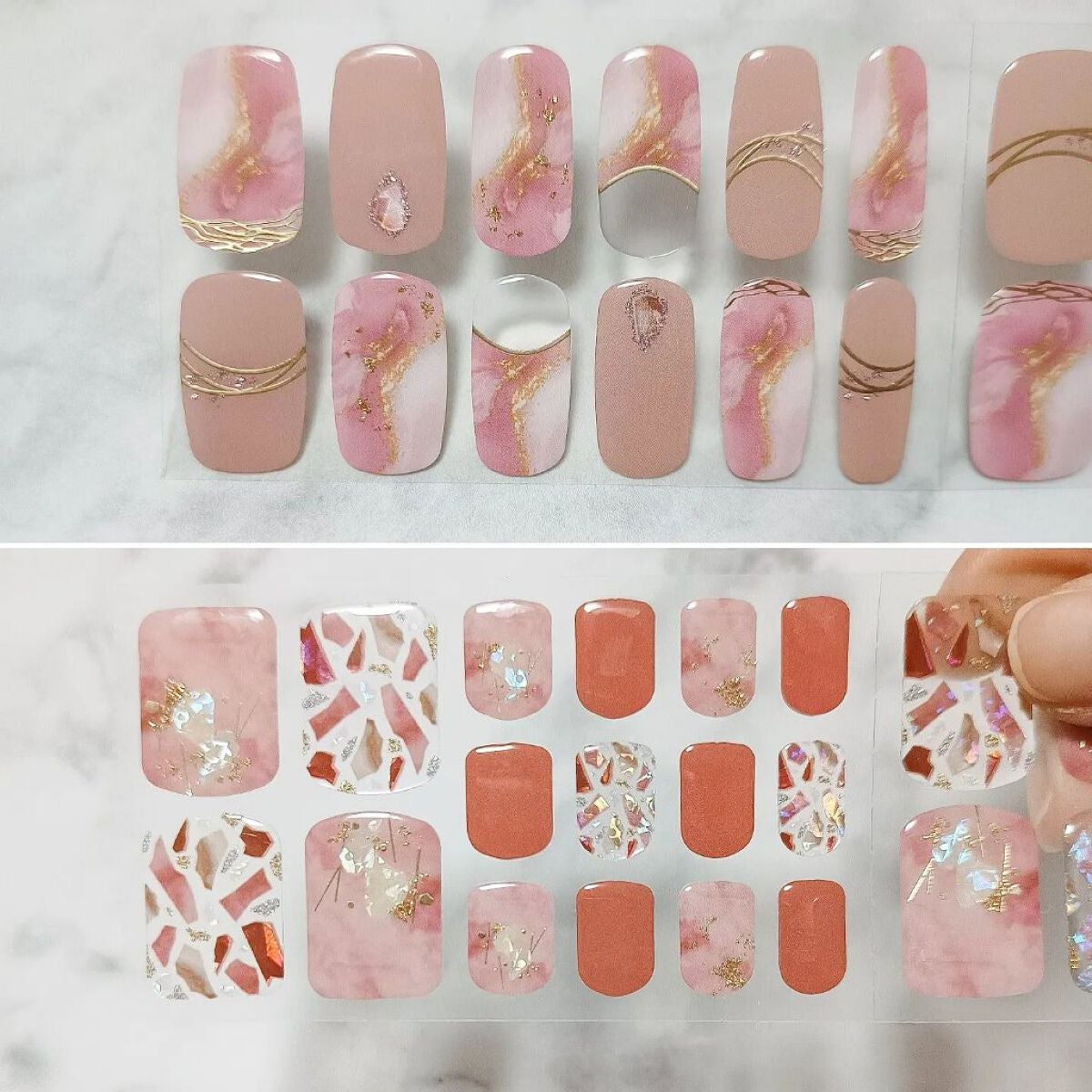 セミキュアジェルネイルシール ハンド用/LYSD’OR/ネイルシールを使ったクチコミ(2枚目)