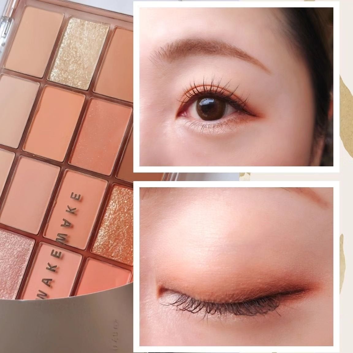 ソフトブラーリングアイパレット/wakemake/アイシャドウパレットを使ったクチコミ(2枚目)