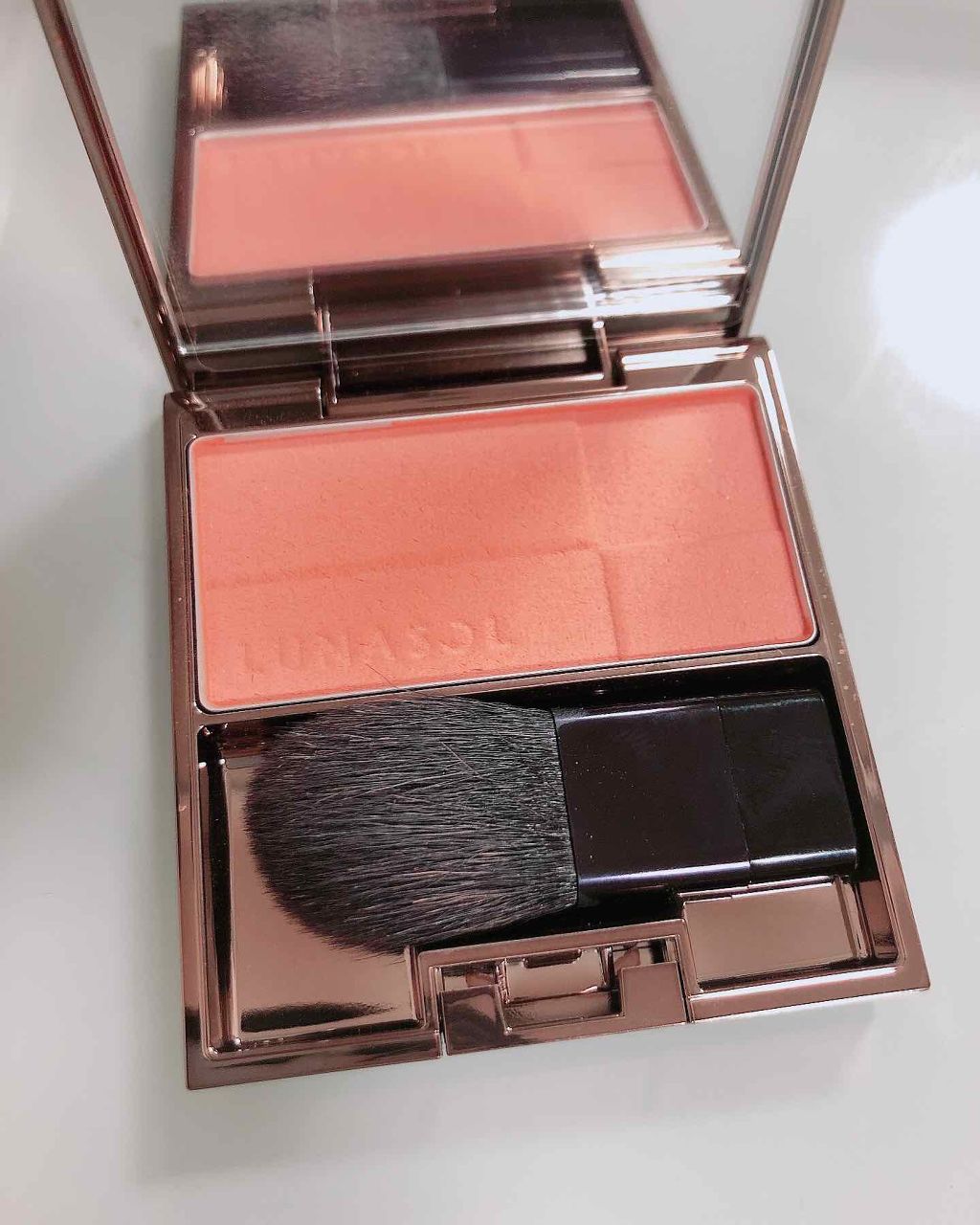 カラーリングシアーチークス(グロウ)/LUNASOL/パウダーチークを使ったクチコミ(2枚目)