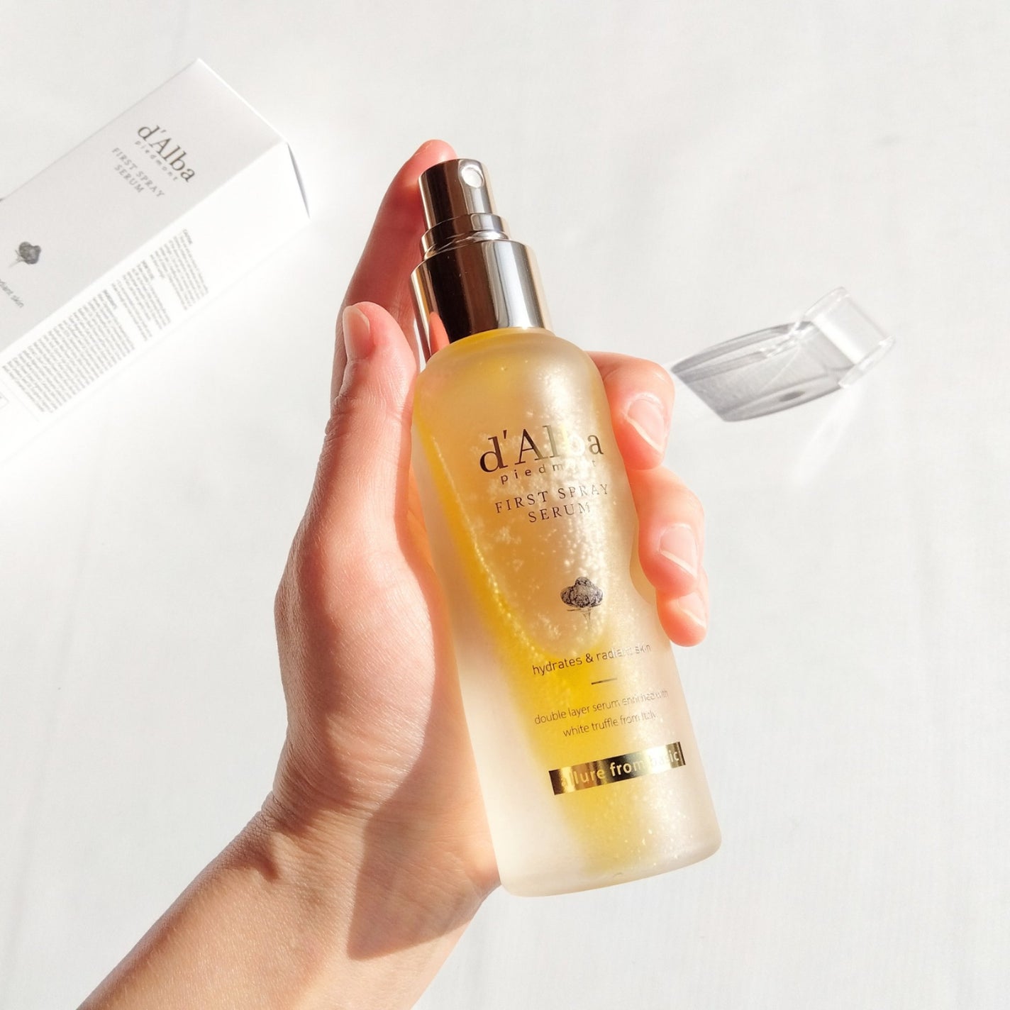 ダルバ ホワイトトリュフファーストスプレーセラム/ダルバ/ミスト状化粧水を使ったクチコミ(5枚目)