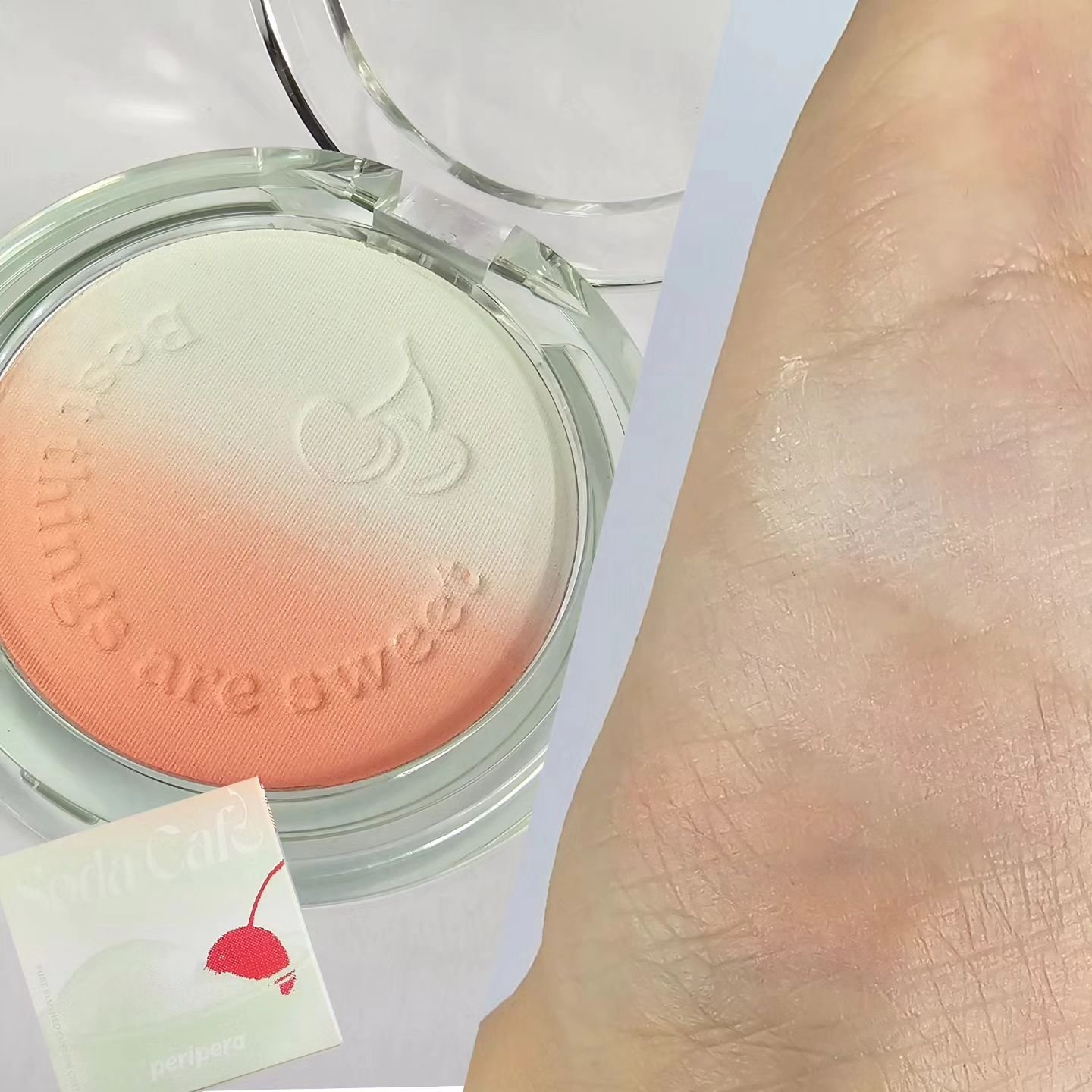 ピュア ブラッシュド カスタム チーク 04 JUICY CORAL/PERIPERA/パウダーチークを使ったクチコミ（3枚目）