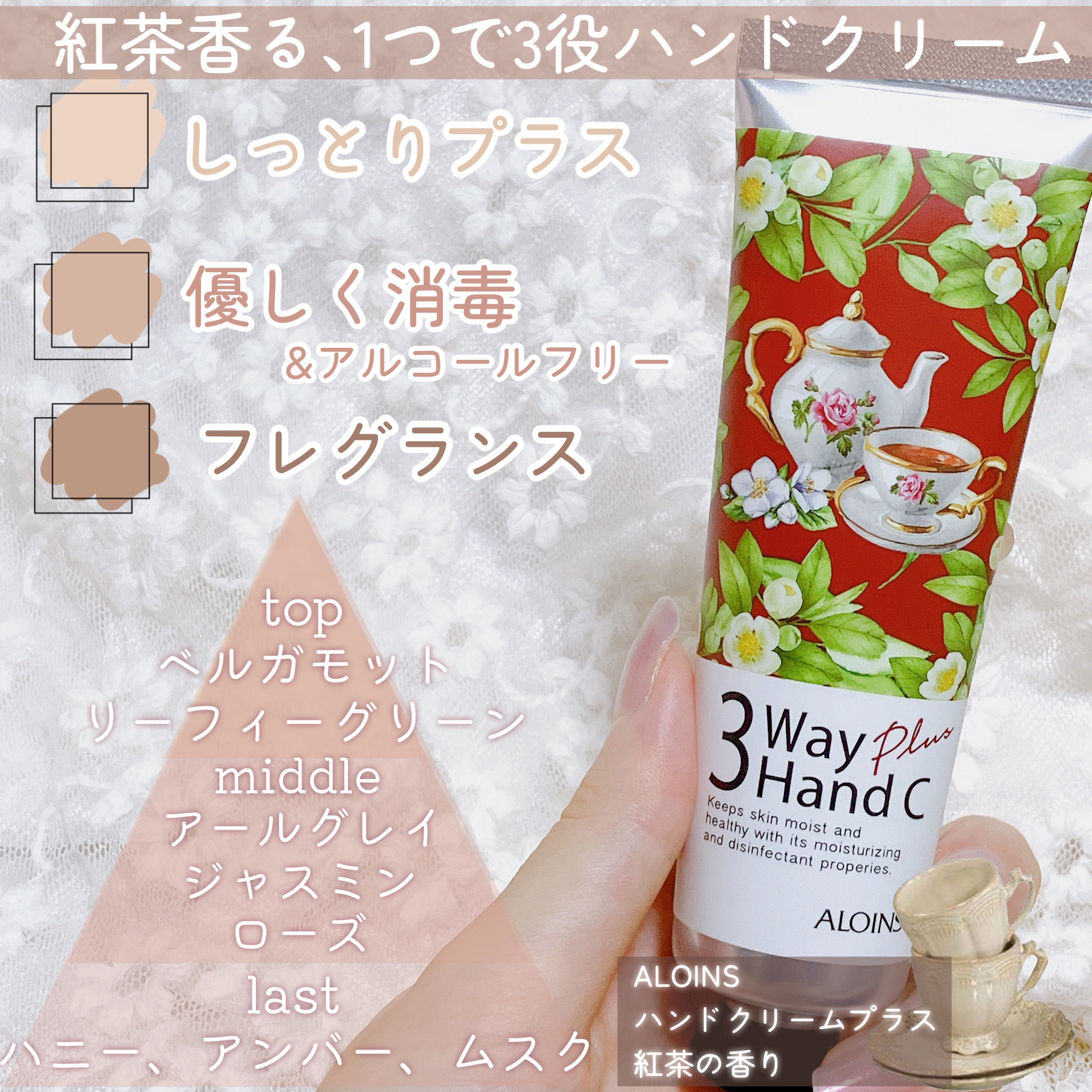 ハンドクリームプラス /3ウェイ/ハンドクリームを使ったクチコミ（2枚目）