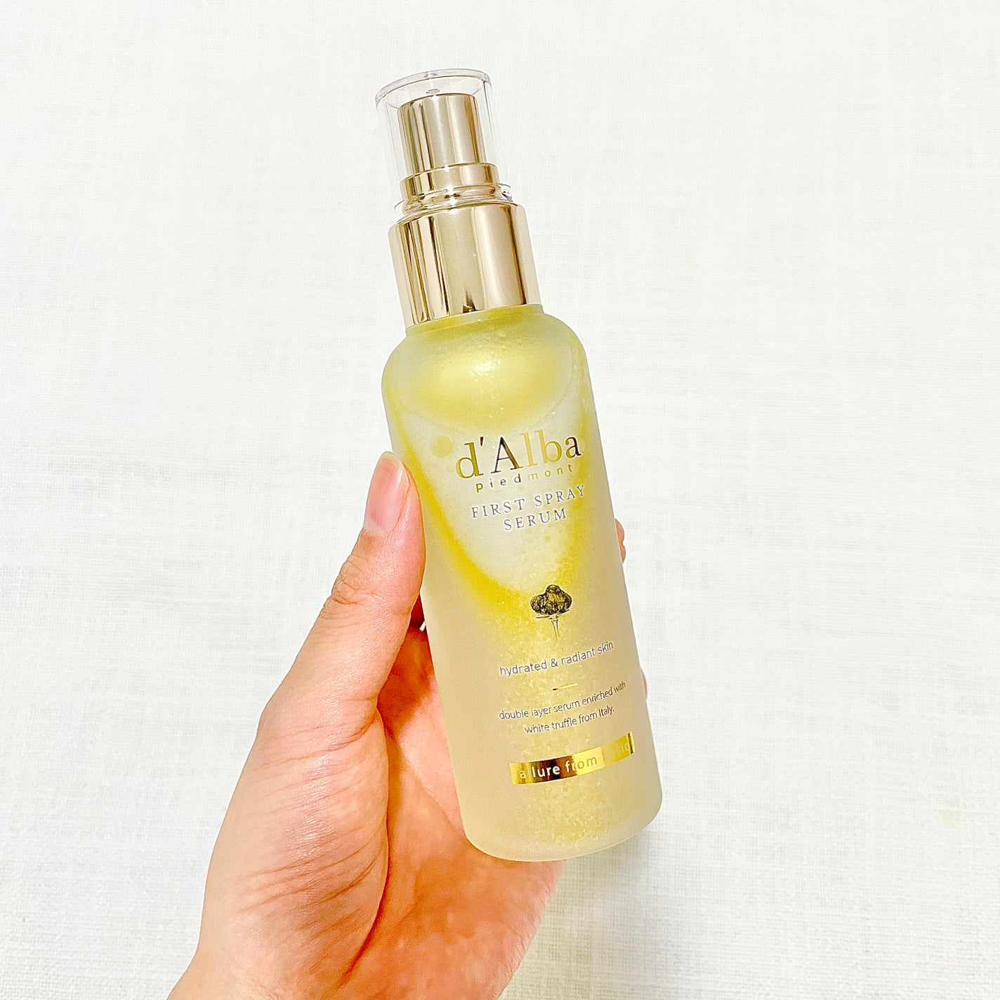 ダルバ ホワイトトリュフファーストスプレーセラム/ダルバ/ミスト状化粧水を使ったクチコミ(1枚目)