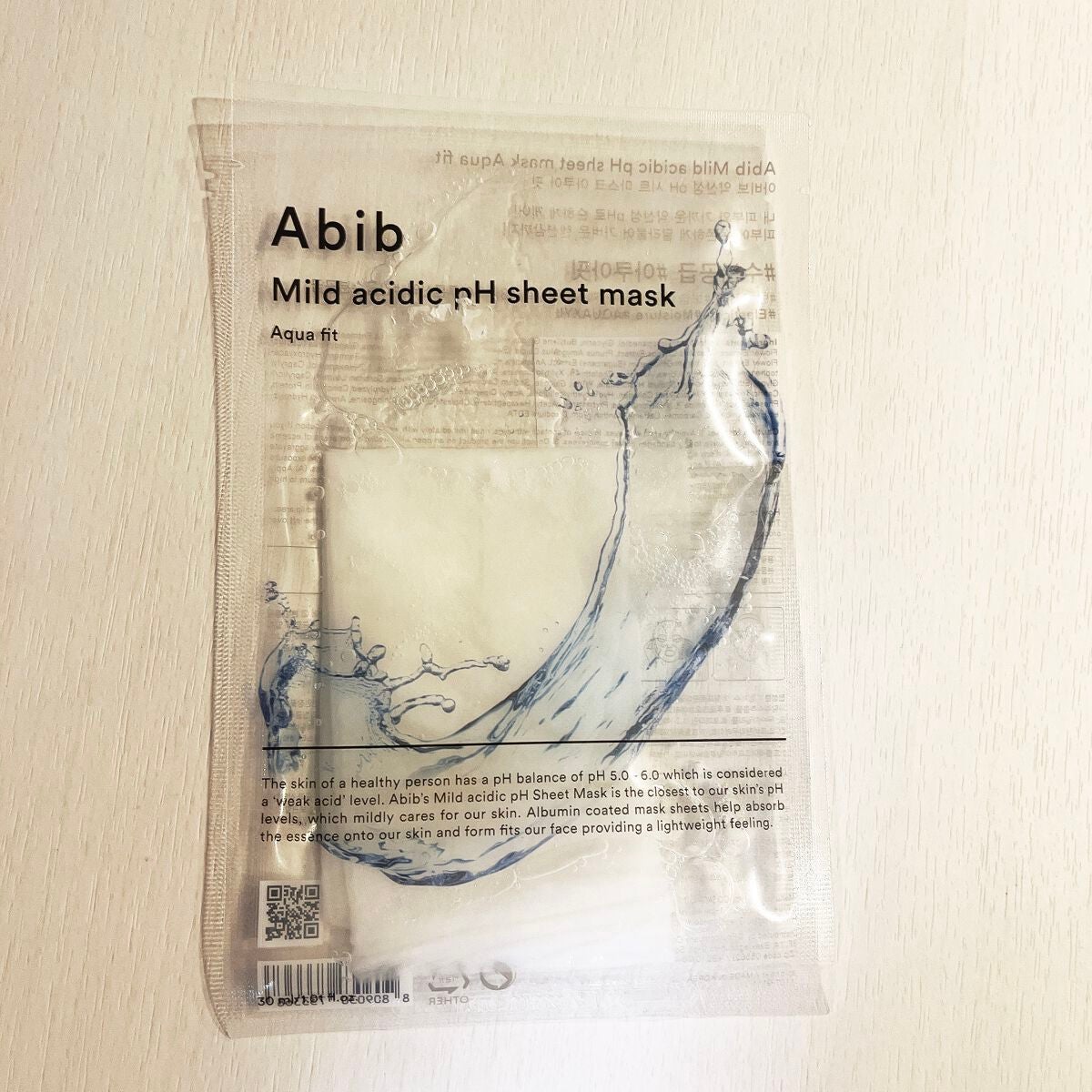 弱酸性pHシートマスク アクアフィット/Abib /シートマスク・パックを使ったクチコミ(1枚目)