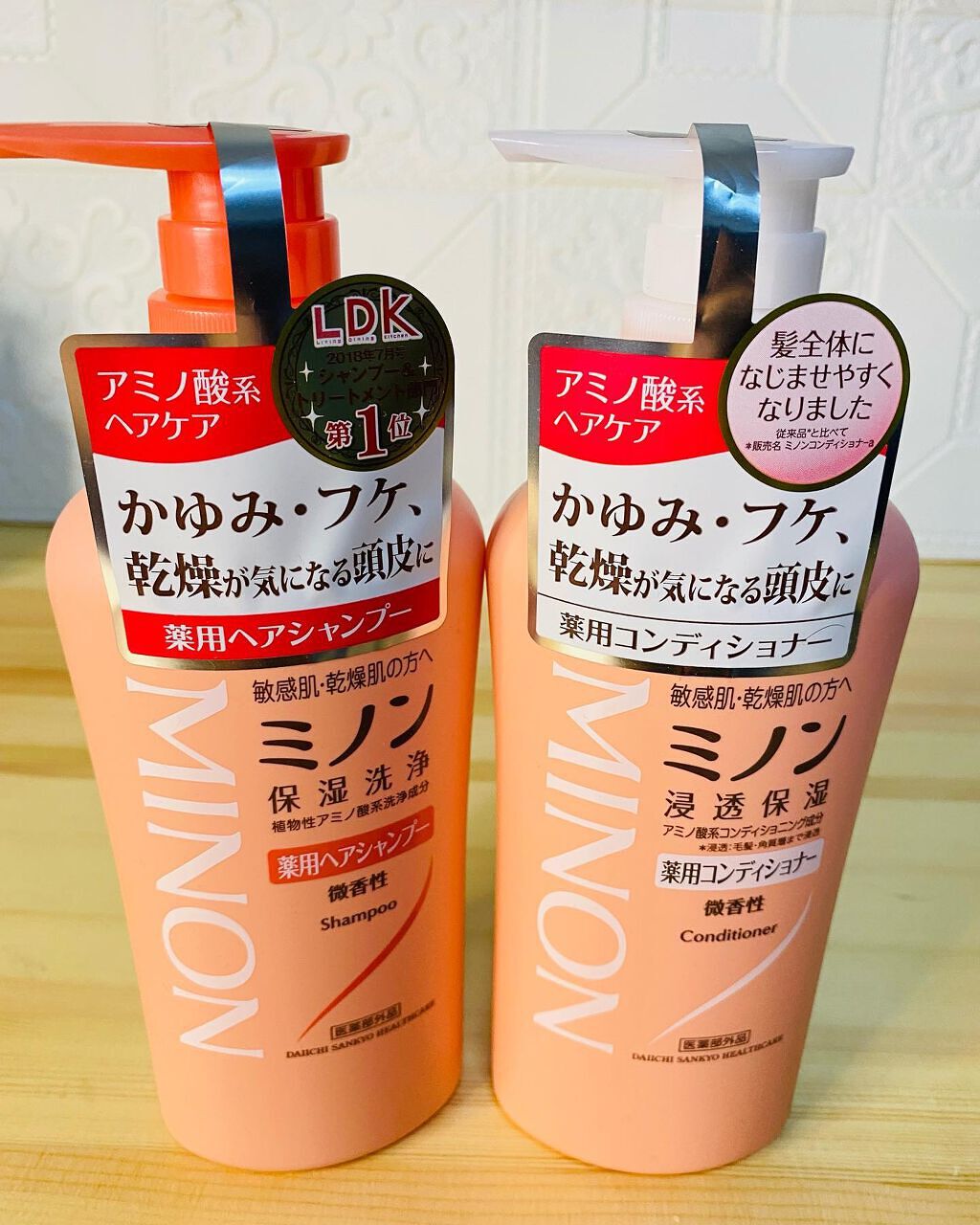 ミノン薬用ヘアシャンプー／薬用コンディショナー/ミノン/市販シャンプーを使ったクチコミ（1枚目）