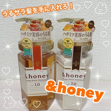 ディープモイスト シャンプー1.0／ヘアトリートメント2.0/&honey/シャンプー・コンディショナーを使ったクチコミ（1枚目）