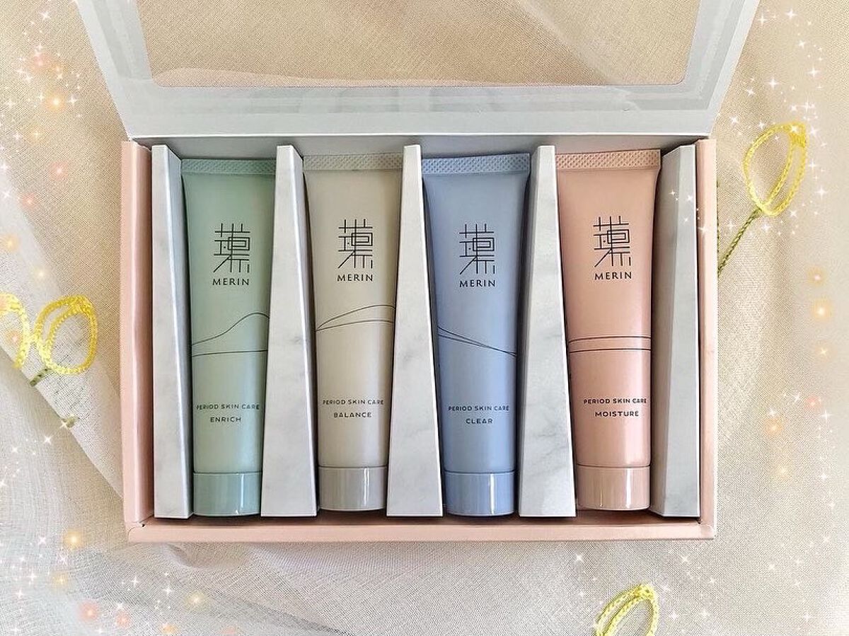 ピリオドスキンケア 美容ジェルクリーム マンスリーセット /MERIN/スキンケアキットを使ったクチコミ(1枚目)