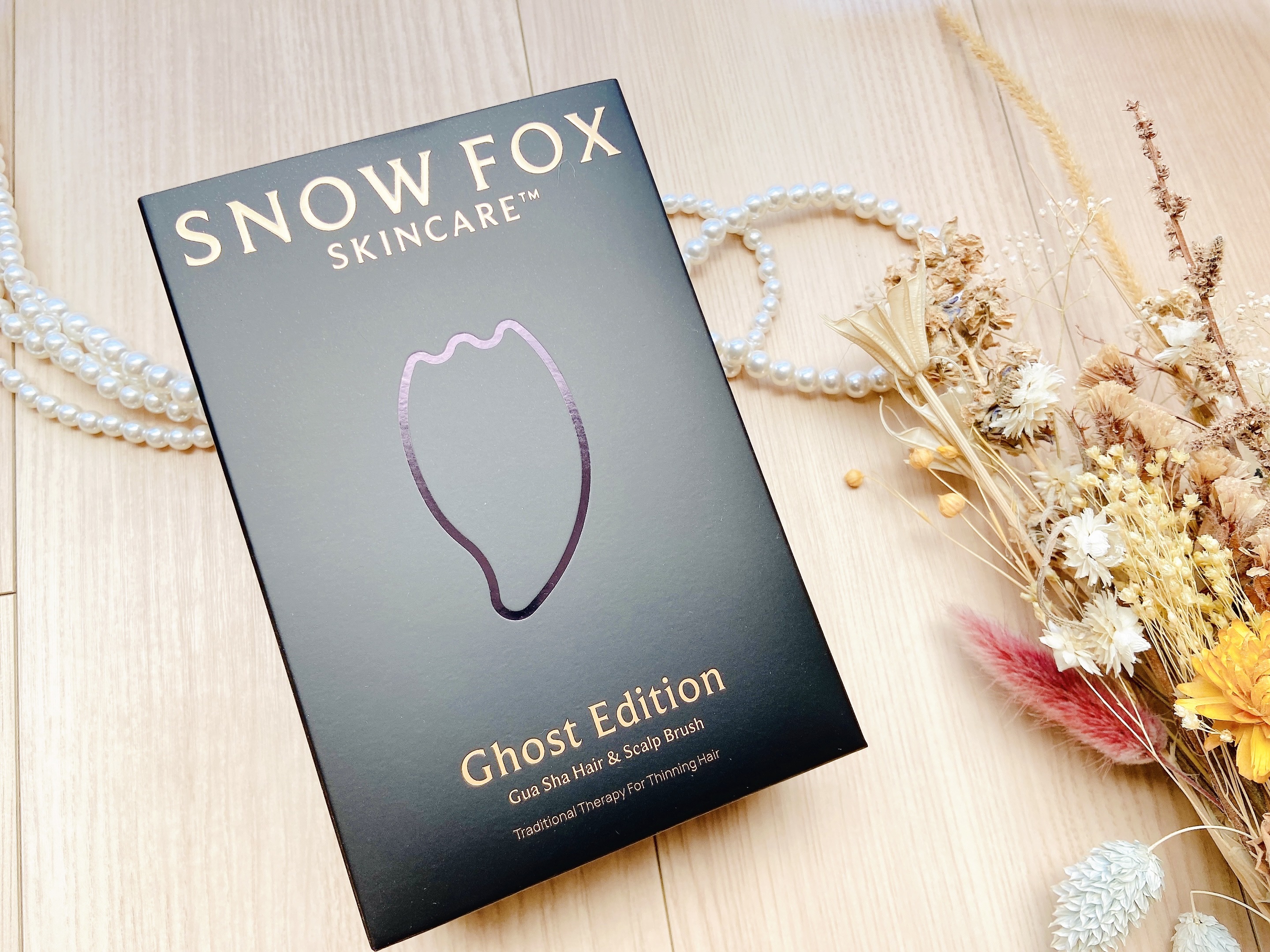 プレミアム FOX カッサ ゴースト ヘアブラシ ブラック/SNOW FOX SKINCARE/ヘアブラシを使ったクチコミ（3枚目）