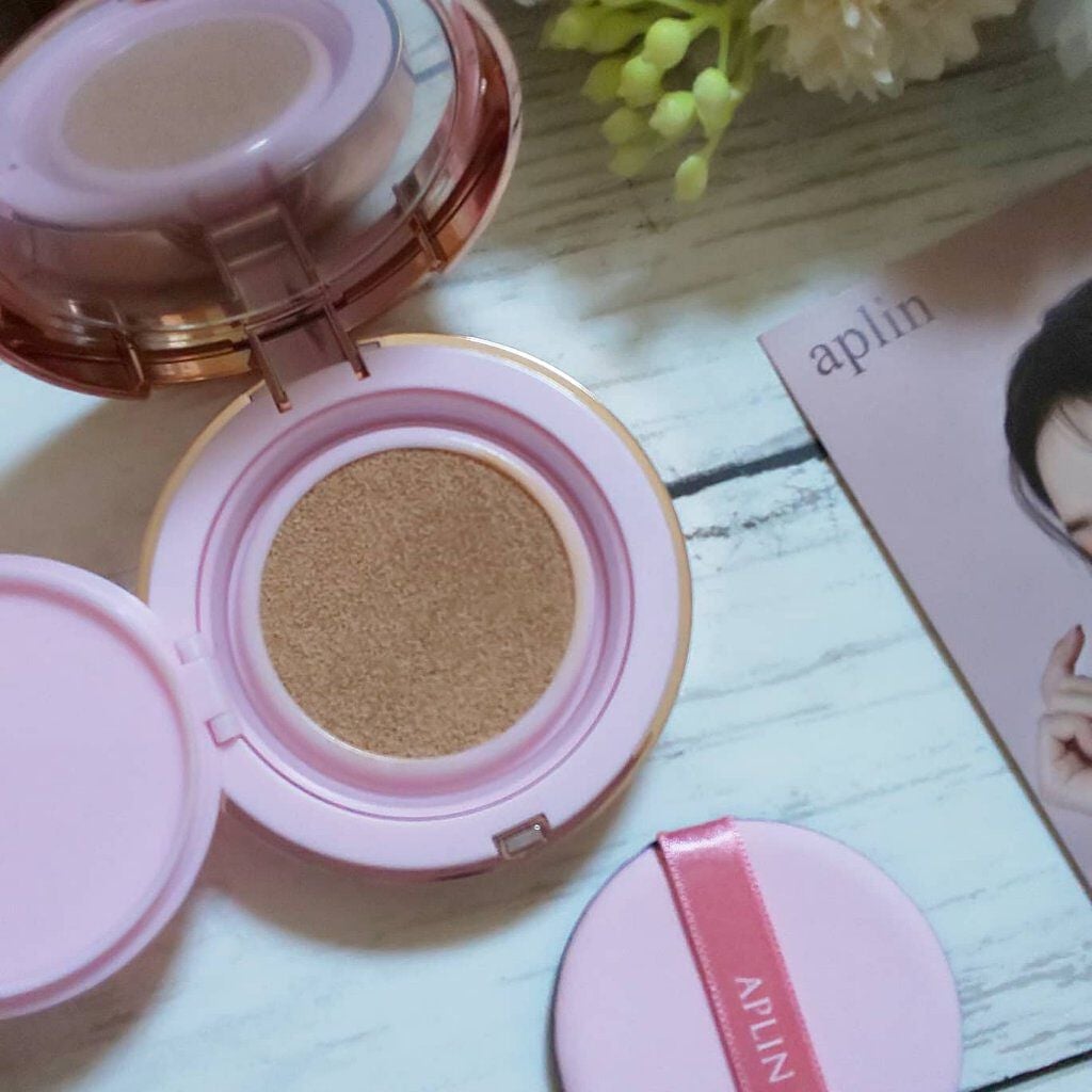 ピンクティーツリーカバークッション/APLIN/クッションファンデーションを使ったクチコミ(2枚目)