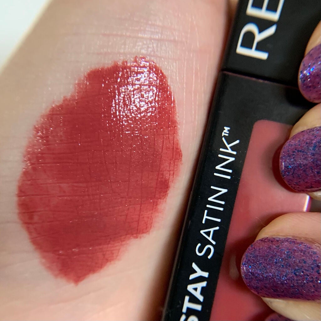 カラーステイ サテン インク/REVLON/口紅を使ったクチコミ(3枚目)