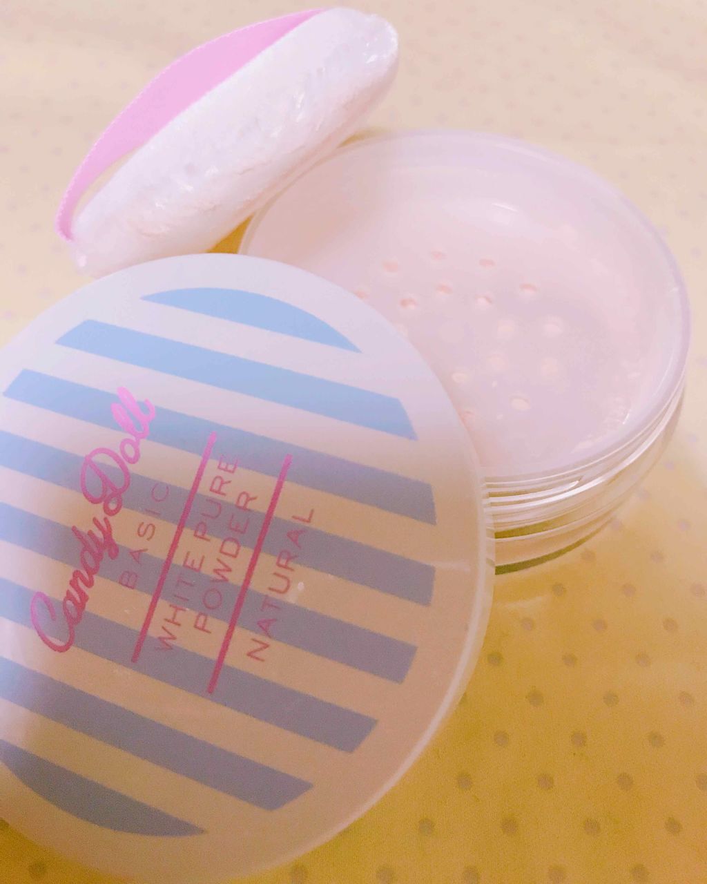 キャンディドール ホワイトピュアパウダー<ノーマル>/CandyDoll/ルースパウダーを使ったクチコミ(2枚目)