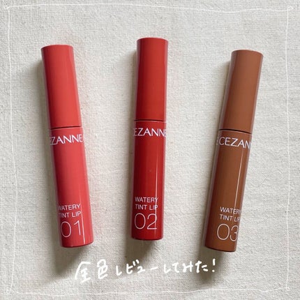 ウォータリーティントリップ/CEZANNE/リップティントを使ったクチコミ(1枚目)