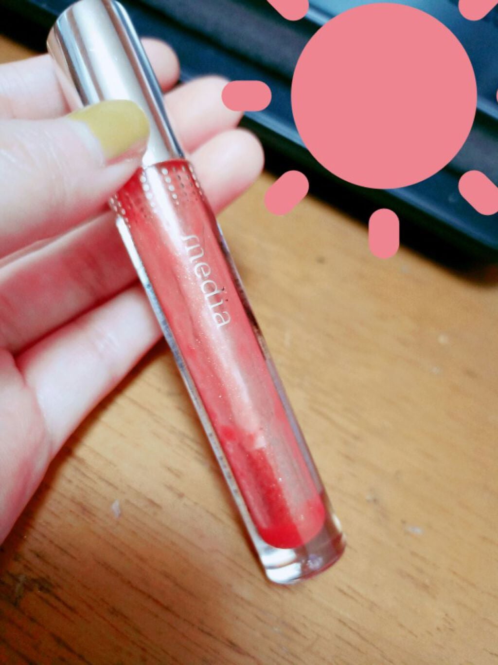 リキッドグロウルージュ/media/リップグロスを使ったクチコミ(1枚目)