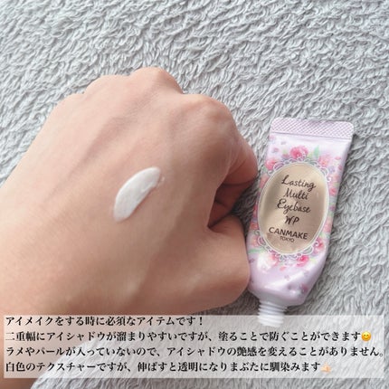 ラスティングマルチアイベース WP/キャンメイク/アイシャドウベースを使ったクチコミ(3枚目)