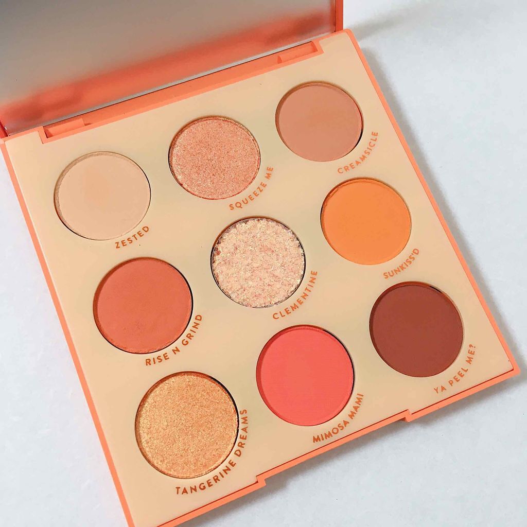 ORANGE YOU GLAD/ColourPop/アイシャドウパレットを使ったクチコミ（3枚目）