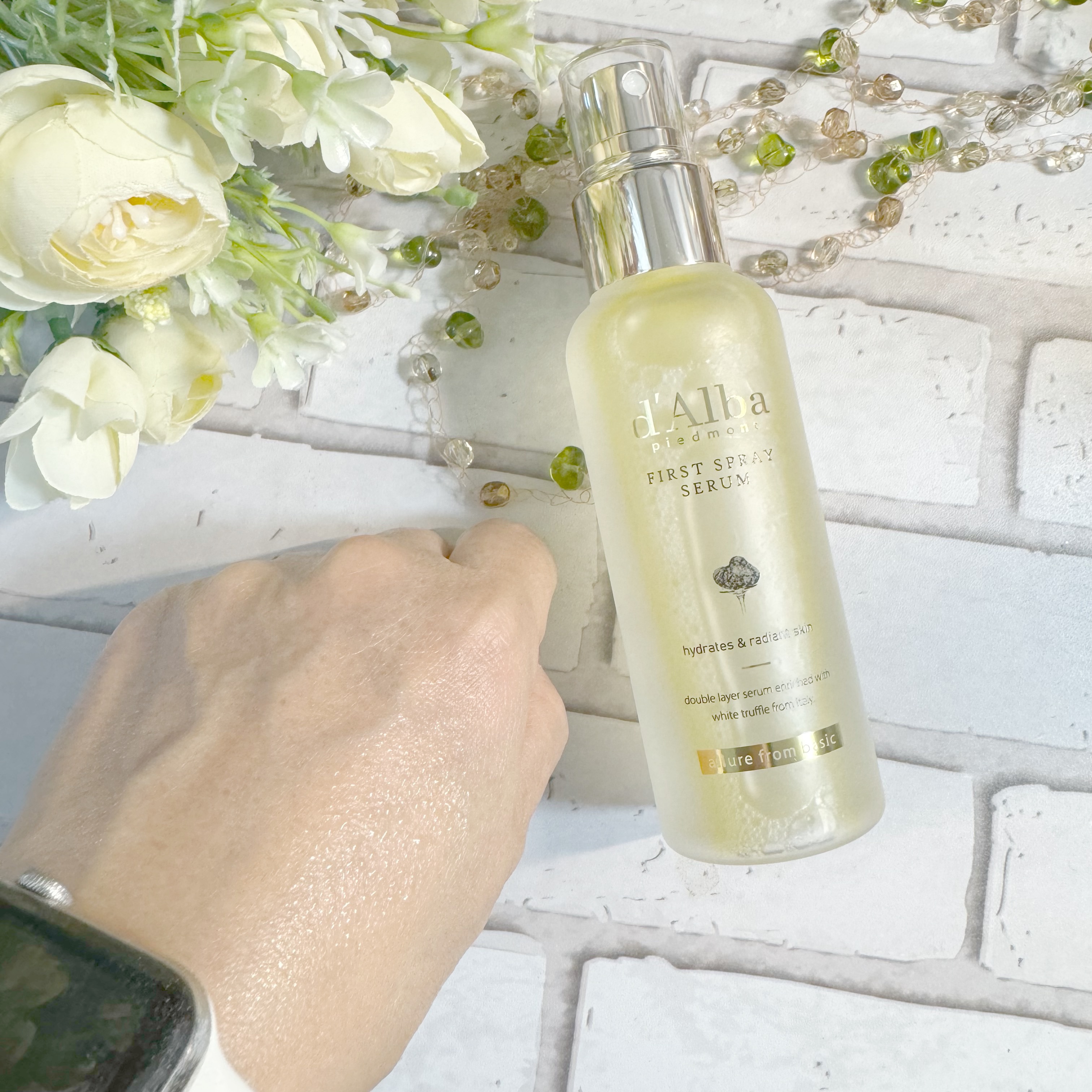 ダルバ ホワイトトリュフファーストスプレーセラム/ダルバ/ミスト状化粧水を使ったクチコミ（3枚目）