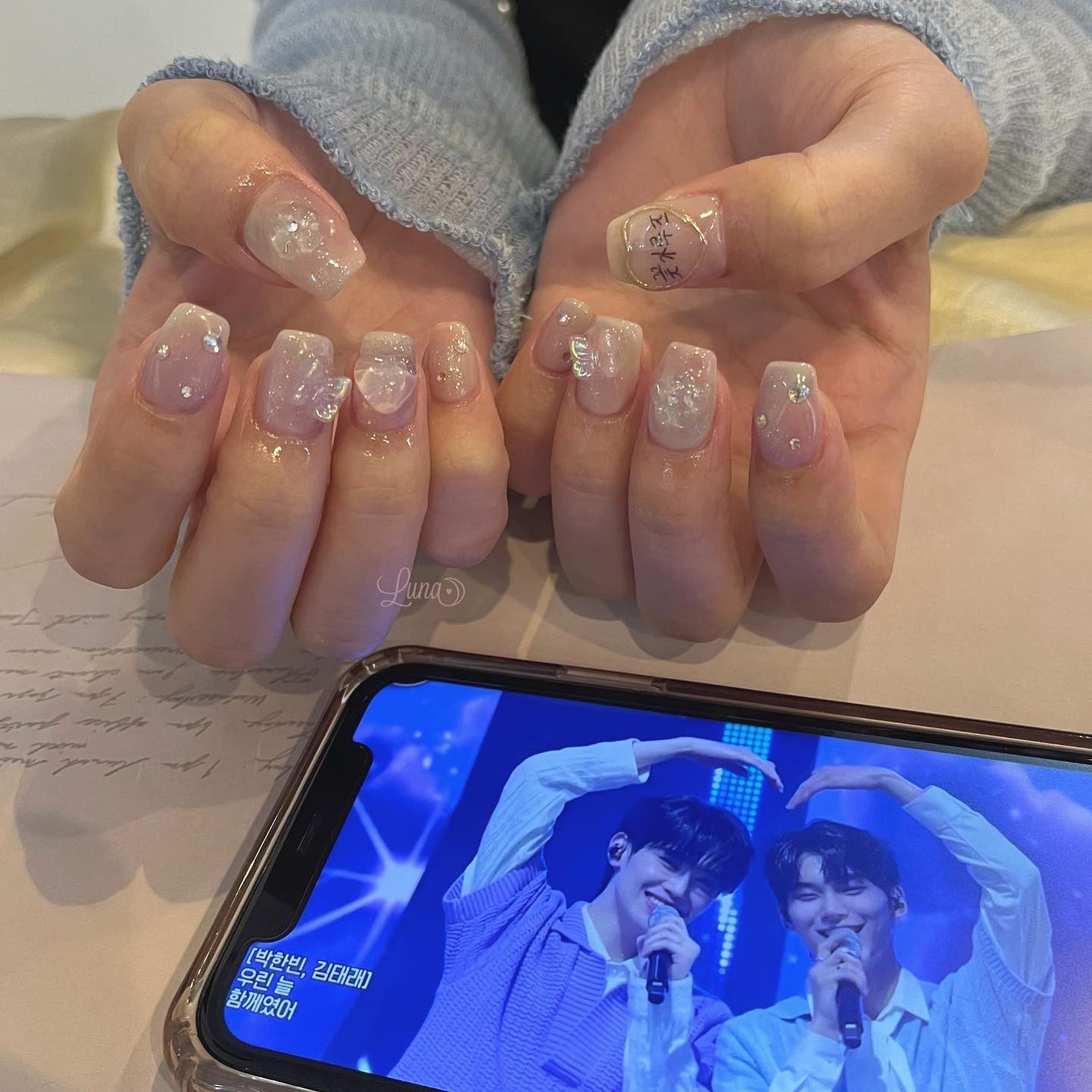 Iuna. Mizuki on LIPS 「.スペシャルプラン🤍#nail#nailstagram#gel..」(2枚目)