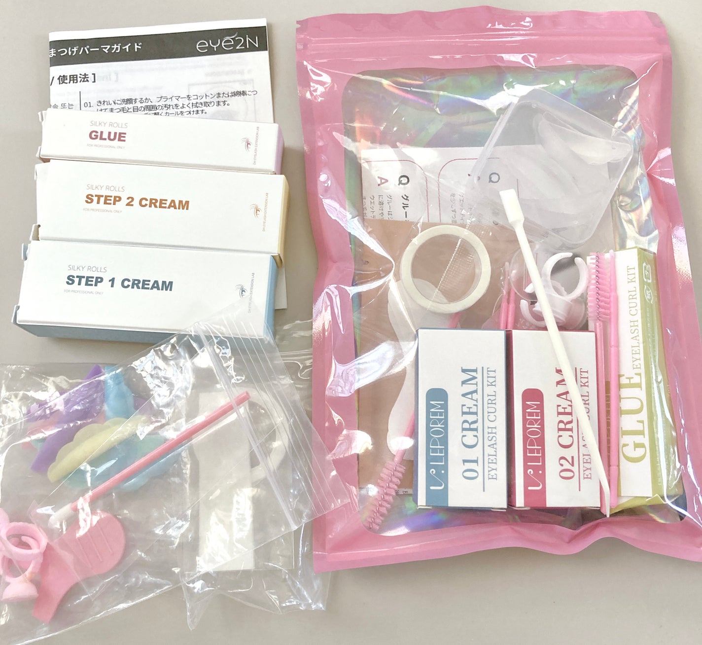 EYE2IN 低刺激 セルフプロ用 まつげパーマ 3種 セット/Qoo10/その他キットセットを使ったクチコミ(10枚目)