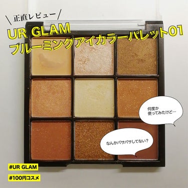 UR GLAM　BLOOMING EYE COLOR PALETTE/U R GLAM/アイシャドウパレットを使ったクチコミ（1枚目）